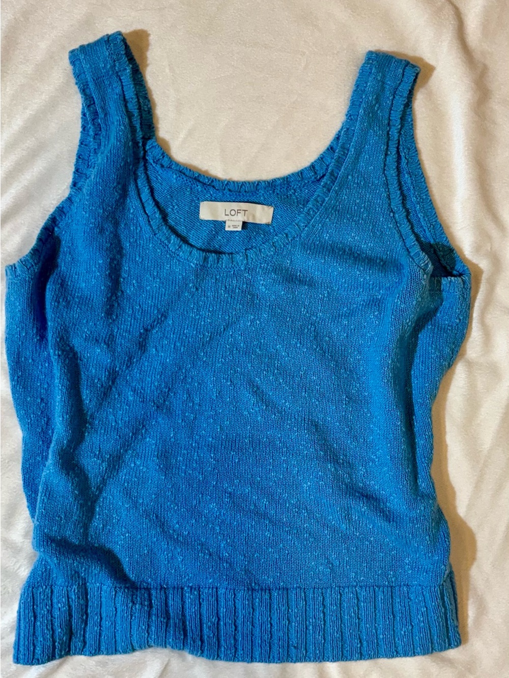 LOFT  Blue Sleeveless Knit Tank or Vest